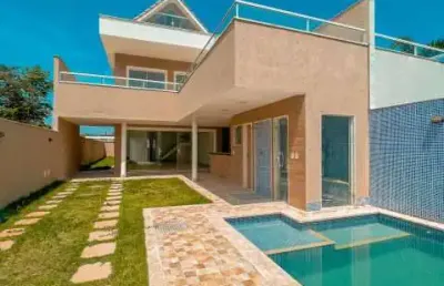 Casa em condomínio fechado com 4 quartos à venda na estrada vereador alceu de carvalho, recreio dos bandeirantes, rio de janeiro por r$ 2.250.000