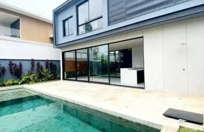 Casa com 4 suítes, área gourmet, piscina à venda, 355 m² por r$ 3.400.000 - alphaville 4 - votorantim/sp
