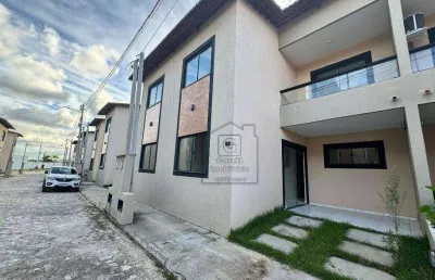 Casa duplex à venda em extremoz – condomínio fechado, novinha e quitada - 2 quartos - 69 m² - extremoz/rn - ca0544