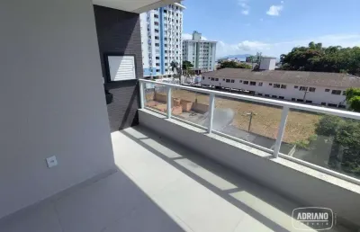 Apartamento com 2 dormitórios para alugar, 78 m² por r$ 3.409,38/mês - barreiros - são josé/sc