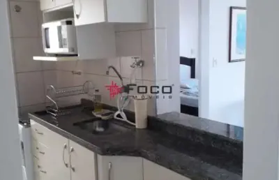 Apartamento mobiliado de 01 dormitório para locação no condomínio edifício san giuseppe