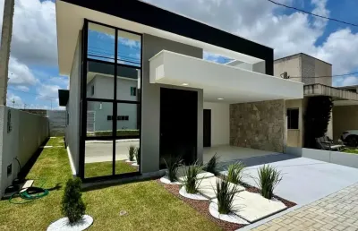 Casa térrea no cond. ecoville com três suítes - 119 m2 - r$610.000,00 -  whatsapp:84 9.9145.9638