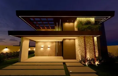 Casa térrea no cond. alphaville - lado pium, três suítes - 254 m2 - r$1.750.000,00 - em construção -  whatsapp:84 9.9145.9638