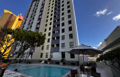 Apartamento para locação anual no paradise flat, em ponta negra, 2/4, totalmente mobiliado.