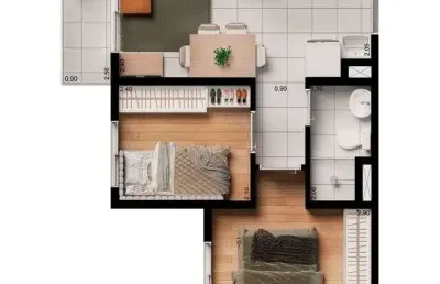 Apartamento para venda tem 34 metros quadrados com 2 quartos em vila firmiano pinto - são paulo - sp