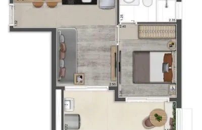 Studio para venda tem 36 metros quadrados com 1 quarto em perdizes - são paulo - sp