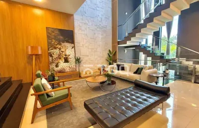 Casa com 4 dormitórios à venda, 533 m² por r$ 6.500.000,00 - tamboré 10 - santana de parnaíba/sp