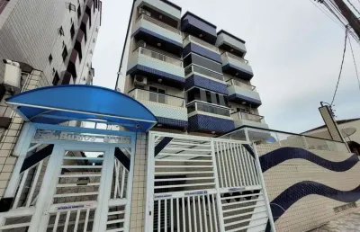 Kitnet para venda em praia grande, mirim, 1 dormitório, 1 banheiro, 1 vaga