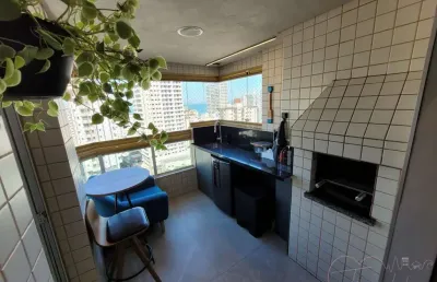 Apartamento para venda em praia grande, aviação, 1 dormitório, 1 banheiro, 1 vaga