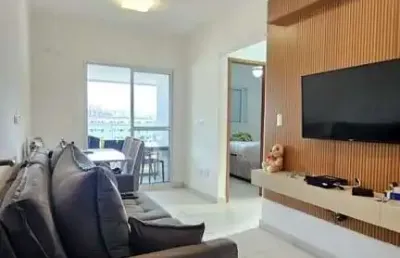 Apartamento para venda em praia grande, ocian, 2 dormitórios, 1 suíte, 2 banheiros, 1 vaga