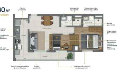 Apartamento à venda, 2 quartos, 1 suíte, 1 vaga, ipiranga - são paulo/sp