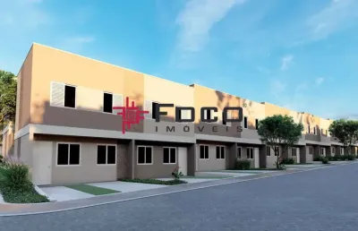 Sobrado em condomínio fechado para venda tem 58 metros quadrados com 2 quartos