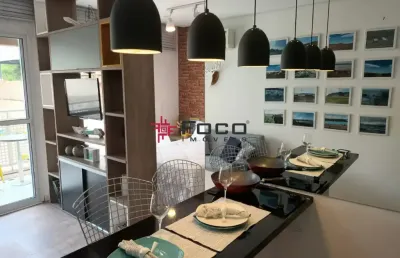 Apartamento mobiliado no edifício imotion / centro / 01 dormitório / varanda gourmet / 37 m² de área construída