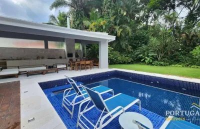 Casa à venda na riviera de são lourenço | 6 suítes, terreno: 495m², área construída: 470m²  | reformada, piscina, sauna, espaço gourmet e jardim