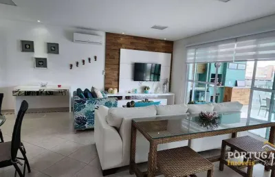 Apartamento penthouse à venda na riviera de são lourenço | 4/3 suítes - 220 m² área útil - 3 vagas de garagem | varanda gourmet e com spa