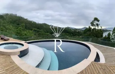 Casa em condomínio fechado com 5 quartos para alugar no cacupé, florianópolis  por r$ 55.000