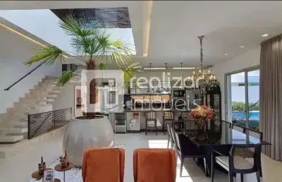 Casa em condomínio fechado com 5 quartos à venda no cacupé, florianópolis  por r$ 9.500.000