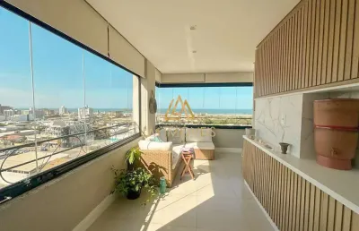 Apartamento no centro de imbituba, com vista panorâmica e sacada com churrasquei
