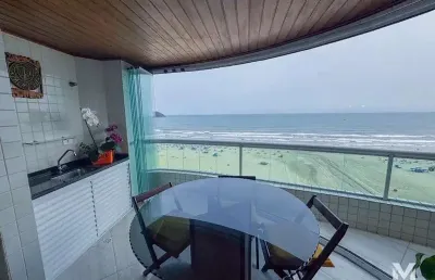 Apartamento frente mar á venda em praia grande, guilhermina / sp