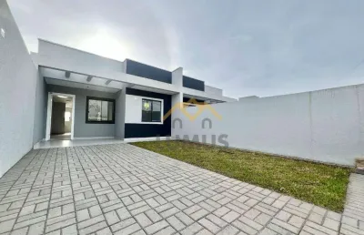 Casa com 3 dormitórios à venda, 70 m² por r$ 439.000,00 - costeira - araucária/pr
