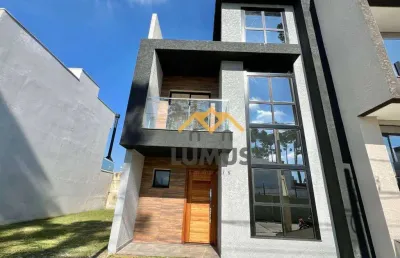 Sobrado com 3 dormitórios à venda, 130 m² por r$ 849.500,00 - pinheirinho - curitiba/pr
