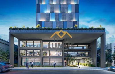 Studio com 1 dormitório à venda, 17 m² por r$ 279.000,00 - portão - curitiba/pr