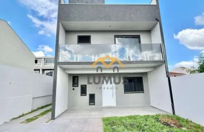 Sobrado com 3 dormitórios à venda, 152 m² por r$ 780.000,00 - fazendinha - curitiba/pr