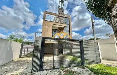 Sobrado com 3 dormitórios à venda, 146 m² por r$ 789.000 - fazendinha - curitiba/pr