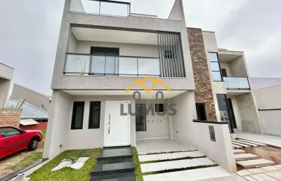 Sobrado com 3 dormitórios à venda, 130 m² por r$ 700.000 - campo de santana - curitiba/pr