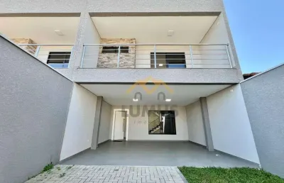 Sobrado com 3 dormitórios à venda, 190 m² por r$ 989.000 - fazenda velha - araucária/pr