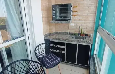 Lindo apartamento mobiliado a venda. com 1 suíte mais 2 quartos e 82m .