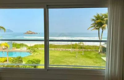 Casa frente ao mar na praia de juquehy em condomínio fechado - locação e venda