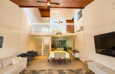 Casa com vista para mata na praia de barra do una - à venda