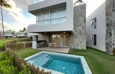 Naluum residence: casa à venda 4 suítes, varanda gourmet na praia do marceneiro