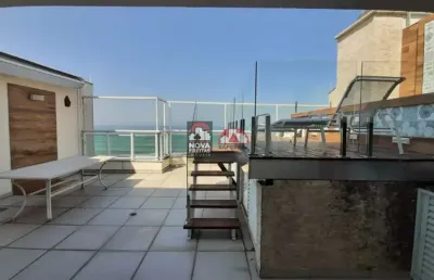 Cobertura duplex com 200m2 - totalmente frente mar - com piscina privativa - 3 vagas
