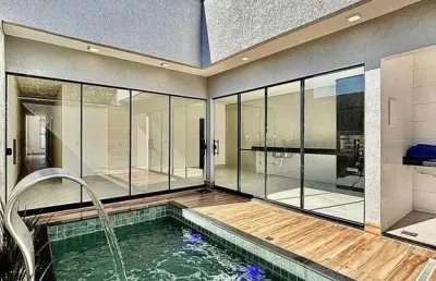 Casa à venda em cardoso, aparecida de goiânia, 215m², 3 suítes