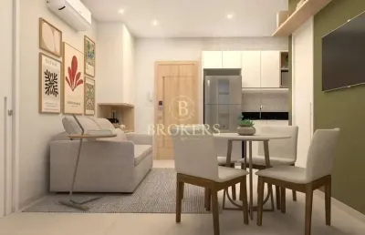 Sala quarto em copacabana - bairro peixoto - pronto para entrar e morar - 36 m²