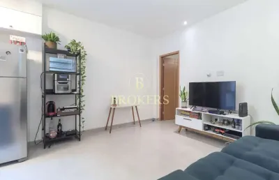 Apartamento garden reformado e mobiliado com 2 quartos, home office e área externa em botafogo – pr