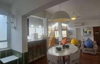 Cobertura duplex com energia solar para locação, ipanema, 2 quartos, 1 vaga, psicina, área de lazer