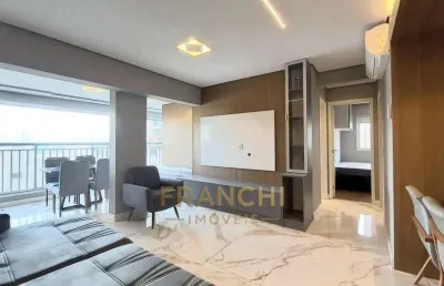 Apartamento locação mobiliado 84m² com 2 quartos 1 suíte no tatuapé