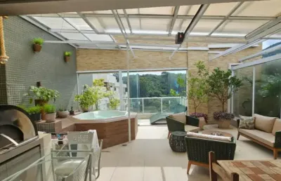 Cobertura e condomínio diferenciados - exclusiva com 02 quartos sendo um suíte (possibilidade de criar mais um quarto com varanda obra fácil) cozinha com bancada americana integrado com sala estar e j