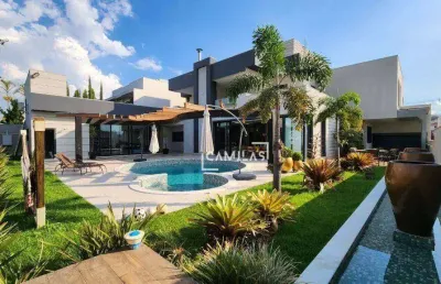 Casa à venda, 625 m² por r$ 10.000.000,00 - condomínio residencial jardim tripoli - americana/sp