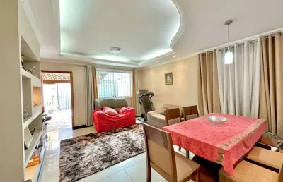 Casa geminada para venda em belo horizonte, santa mônica, 4 dormitórios, 3 banheiros, 2 vagas