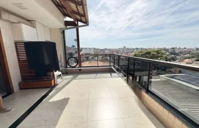 Cobertura para venda em belo horizonte, santa mônica, 3 dormitórios, 3 banheiros, 2 vagas