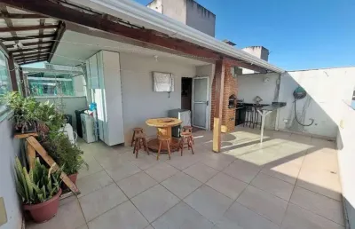 Cobertura para venda em belo horizonte, urca, 2 dormitórios, 2 banheiros, 2 vagas