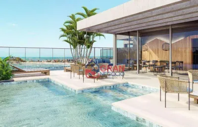 Apartamento em guaratuba - 3 suites e spa na sacada