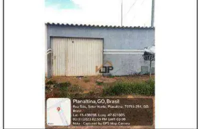 Casa com 2 dormitórios à venda, 55 m² por r$ 86.317,32 - setor norte - planaltina/go