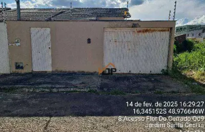 Casa com 2 dormitórios à venda, 124 m² por r$ 225.304 - residencial florença - anápolis/go