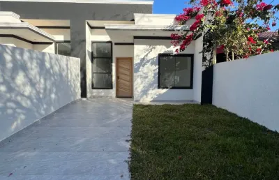 Direto com proprietário! casa nova, terreno grande, portão instalado e churrasqueira!