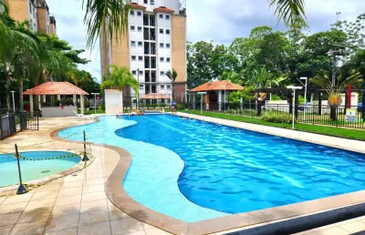Condomínio smile village cidade nova - apt  2qts modulados e climatizado
